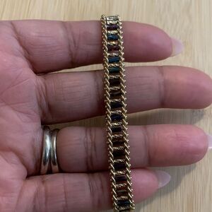 Premier Designs Vintage Gold and Glass Bracelet